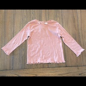 Pink long sleeve Zara shirt